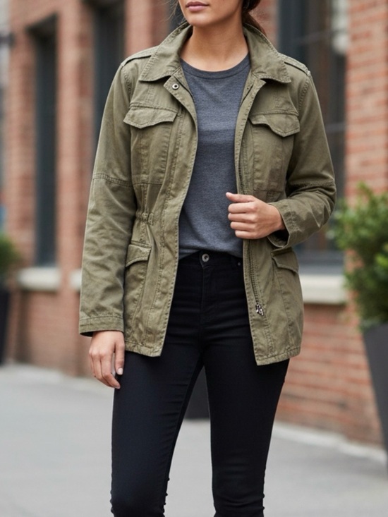 Joe Fresh Jackets & Blazers - Joe Fresh Olive Utility Field Jacket